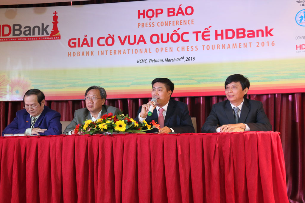 Họp báo Giải cờ vua quốc tế HDBank 2016