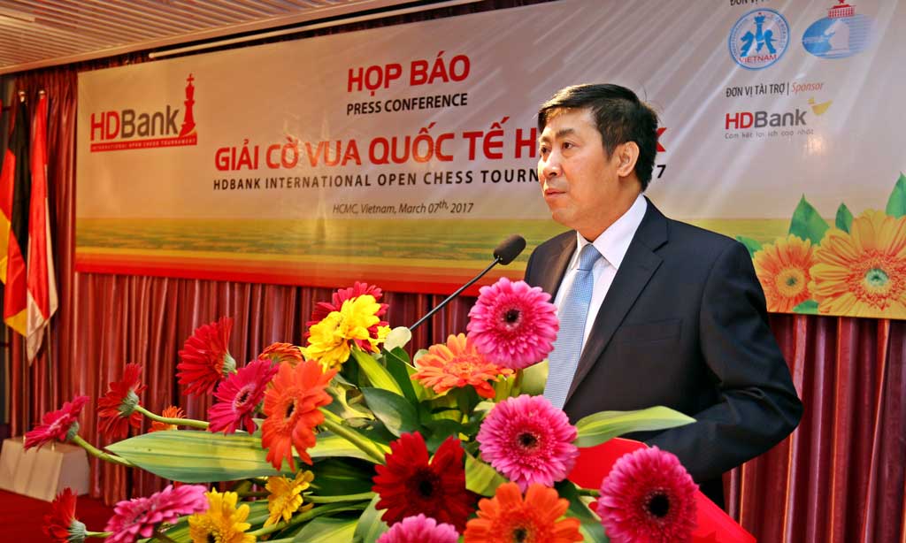 Họp báo Giải Cờ vua Quốc tế HDBank 2017